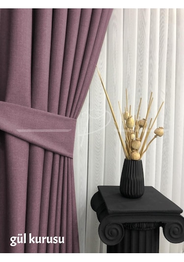 Fon Perde Keten Fonluk Aplim Desen 1. Kalite Tok Duruş