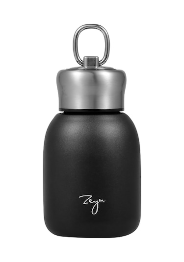 Kangvka 304 Paslanmaz Çelik 300ml Siyah Vakumlu Isı Saklama Bardak - Ofis, Spor, Seyahat İçin Sıcak/soguk İçecek Tutucu