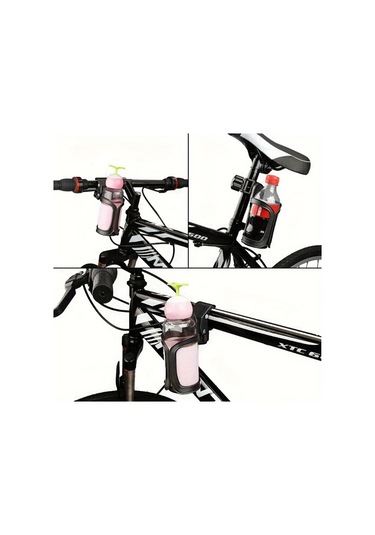 Cordial Siyah Pp Bisiklet Bardak Tutucu 360 Derece Döner Elastik Tutuş Çocuk Arabası Aksesuarı Siyah