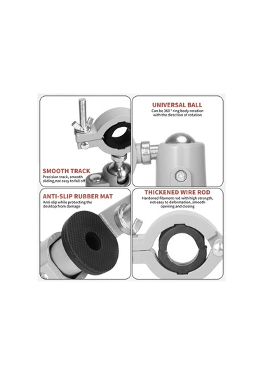 Dashanshop Dayanıklı C Tipi Mengene - 360 Dönebilir Ayarlanabilir Sıkma Kuvveti Ahşap İşçiliği Ve Hobi İçin