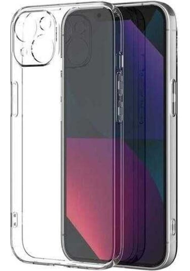 Apple iPhone Uyumlu 13 Şeffaf Sert Pc Csm Zore Vayt Kılıf renksiz