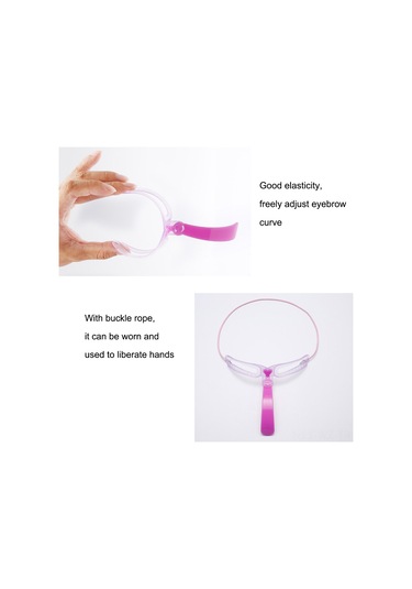 Wezone Başlangıçcılar İçin Çift Kullanımlı Kaş Kalıbı Seti - Farklı Şekillerle Kolay Kaş Çizimi, Pvcmateryal