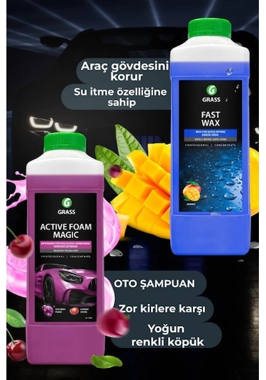 Köpük Fırçasız Oto Yıkama Active Foam Magic 1l & Hızlı Cila Boya