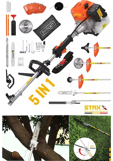 Staxx STX5163 20hpx Multi 5 Başlıklı Benzinli Tırpan Ot Biçme Set