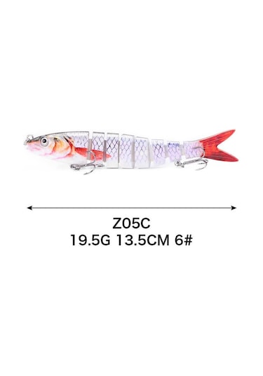 Valkyrie 8 Eklemli 3d Oynak Rapala 13 5gr Sahte Balık Yem Wobblers Swimbait Tuzlu Ve Tatlı Su