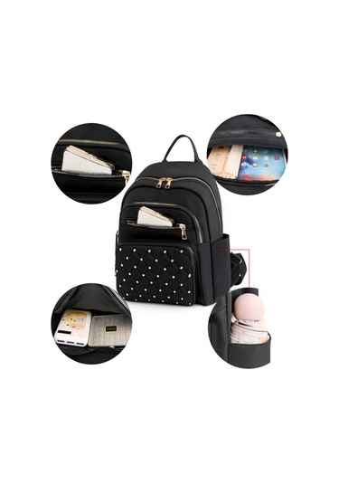 Moda Omuz Çantası Kadın Seyahat Eğlence Bayan Sırt Çantası Öğrenci Okul Çantası Grey Gri