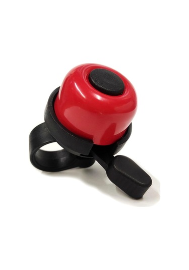 Sarissa Çocuk Bisikleti Zil 1. Kalite Plastik Gövde Metal Çan Kırmızı Siyah Kırmızı - Siyah