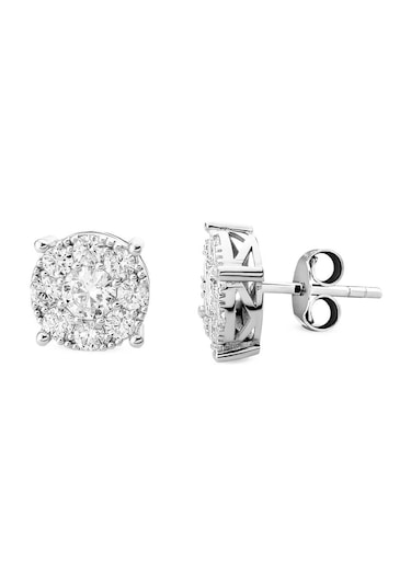 1.52 Ct. Modern Tasarım Coronet Tektaş Küpe