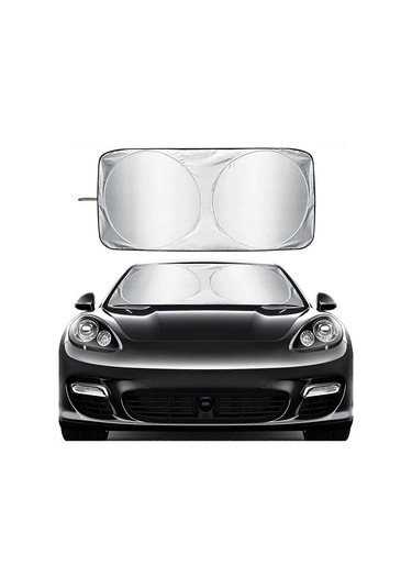 Araba Güneşliği Evrensel Cam Yalıtım Güneşliği Ürünleri Araba Çift Daire Güneşliği Ön Walkbee 384 B Newway