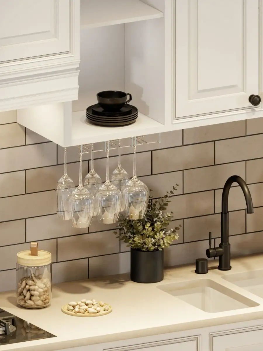 Domersi Mutfak Sarkıt Bardak Tutucu, Bardak Kurutucu 71882476 Gri