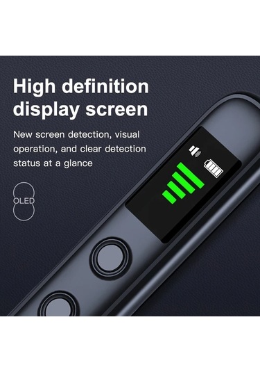 Honeybeeshop Siyah Covert Kameralı Bulucu Anti Spy Rf Sinyal Tarama Cihazı Gps Takip Kablosuz Şarj Taşınabilir