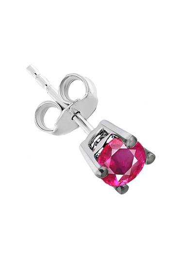 Sirius Pembe Turmalin Tektaş Erkek Küpesi 0823E0051