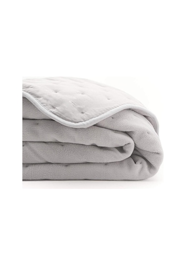 Aksu Microsoft Punto Yorgan Çift Kişilik 195x215 Açık Gri