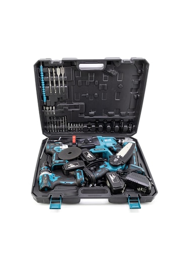 Dawreek Beşli Set MK350 (Budama Testeresi 13 MM Ç.Mandren+S.Sıkma+Ş.Spral+Ş.Hilti)