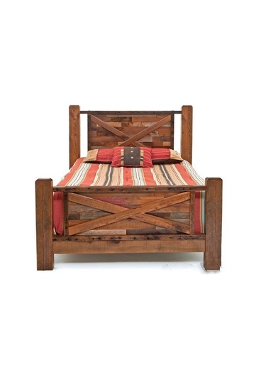 Masifart_Mobilya Masifart Nigra Tek Kişilik Ağaç Karyola Masif Ahşap