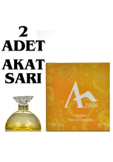 Akat 2000 Sarı Kadın Parfüm EDP 2 x 100 ML