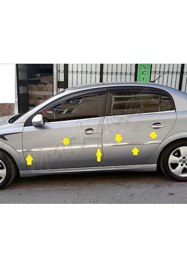 Markadan Opel Vectra C Krom Yan Kapı Çıtası 2002-2009 4 Parça Pas