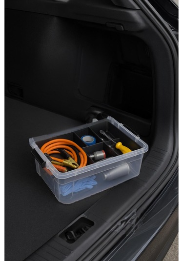 10,5 L Şeffaf Saklama Kutusu & Organizer Düzenleme Kutusu Şeffaf