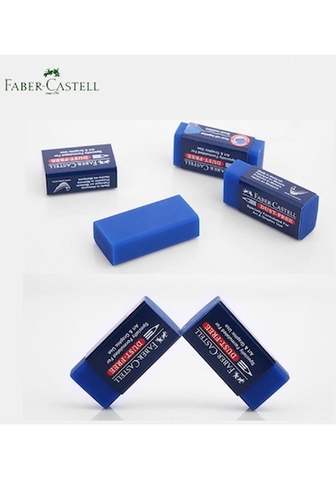Faber-castell No:24 Orta Boy Mavi Sınav Silgisi 10 Adet