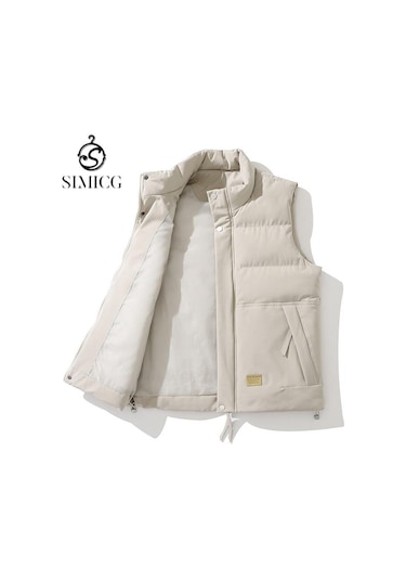 Sımıcg Sonbahar/Kış Sıcak Tutan Erkek Yelek-Bej