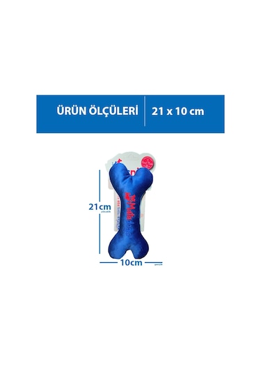 Herniks Sesli Peluş Nakışlı Köpek Oyuncağı Bone 21 CM