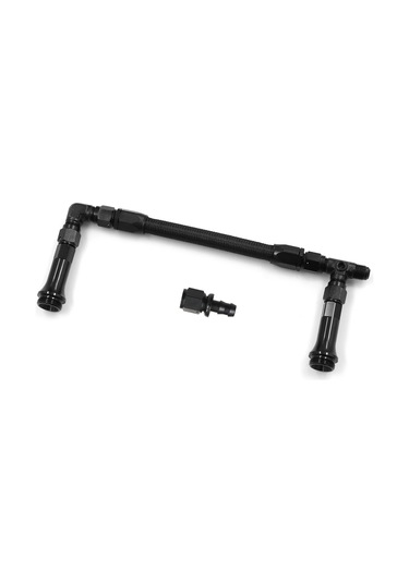 Braided An6 Çift Besleme Karbüratör Yakıt Hattı İki Pompa Alüminyum Alaşım 4150 Holley Karbüratör İçin 7/8''-20 Diş