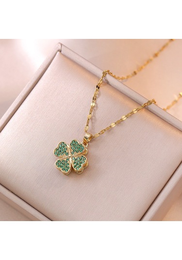 Bayan Kolye: Moda Estetiği Titanyum Çelik Kolye No.54 Çok REnkli