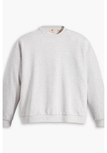Levi's Oversize Basic Yuvarlak Yaka Gri Kadın Sweatshirt - A5942-0006 Gri