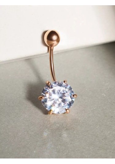 Marıola 925 Ayar Gümüş Üzerine Altın Kaplama Yüzük Piercing 26271158 Altın