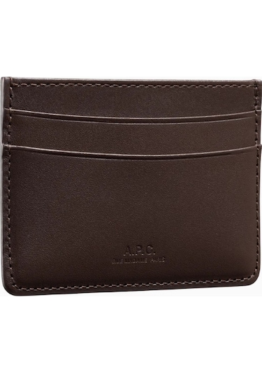 A.p.c André Unisex Deri Kartlık Koyu Kahverengi 3