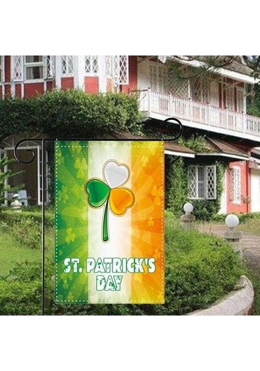 Lijinxu St Patricks Günü Bahçe Bayrağı Sahne Banner Yard