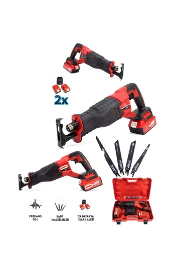 Branzeg BRZ-TK 36 V 2 X Akü 4 Adet Bıçak Tilki Kuyruğu