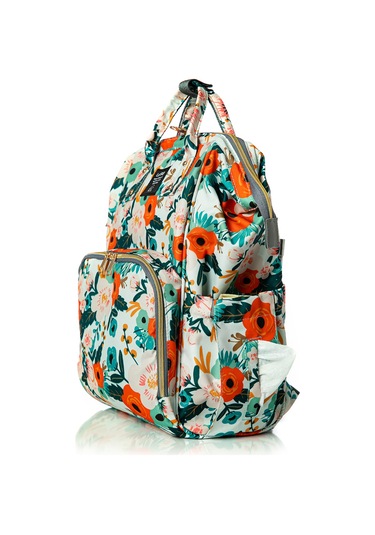 Lal Baby Flowers Anne Bebek Bakım Sırt Çantası Çok Renkli