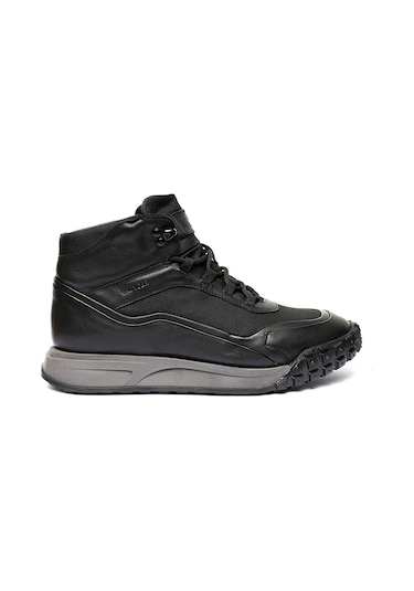 Greyder 00490 Siyah Hakiki Deri Sneaker Erkek Bot