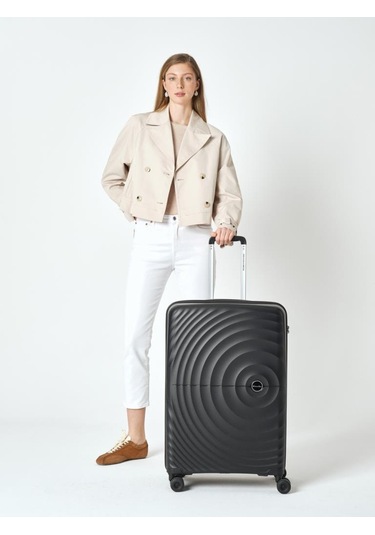 Benetton Trolley Valiz Siyah Büyük Boy 14bnt8002-01-sy Siyah