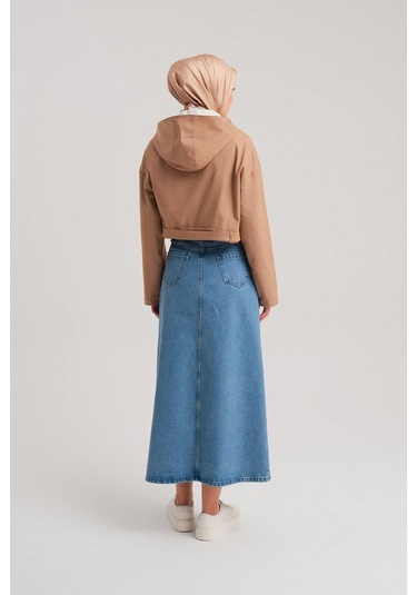 Armine Seyyar Kapüşonlu Ve Kemerli Pamuk Ceket 24y5406 Camel-camel Camel