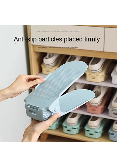 Vkemall Duvara Asılı Katlanabilir 3'ü 1 Halinde Pp Malzeme Ev/ikametgah Ayakkabı Rafı - Beyaz 10 Adet Boşluk Tasarrufu, Kurutma, Kolay Kurulum Beyaz