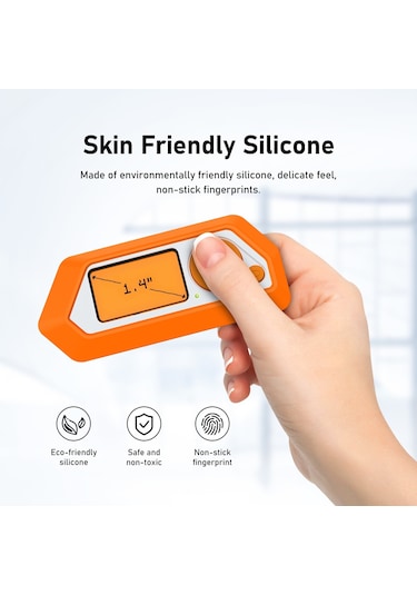 For Flipper Zero Electronic Pet Silicone Full-cover Protective Case Orange