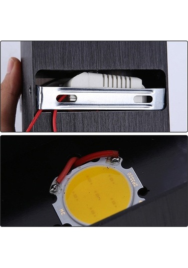 Tongxida Alüminyum Modern Led Duvar Lambası 6w 3000k Sıcak Işık - Koridor, Salon, Yatak Odası İçin Siyah简约设计 Diğer