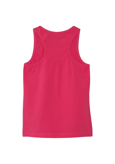 Lovetti Koyu Fuşya Kız Çocuk Arka Büzgülü Yüzücü Atlet Koyu Fuşya