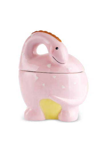 Karaca Dino Kapaklı Saklama Kabı Pembe Pembe