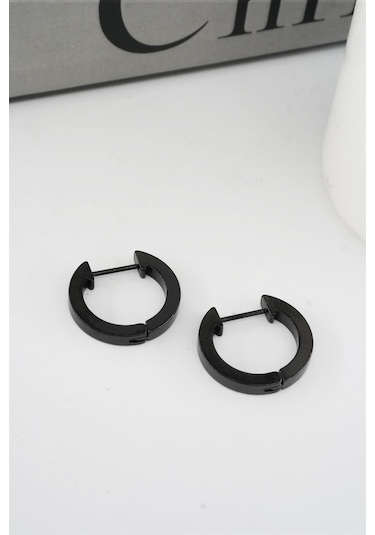 Kadın 316 L Paslanmaz Çelik 2 CM Oval Model Küpe 99258128