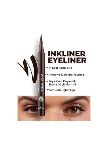 Alix Avien Uzun Süre Kalıcı Suya Dayanıklı Ve Yumuşak Uçlu Kahverengi Göz Kalemi Inkliner Eyeliner Coffe Bean