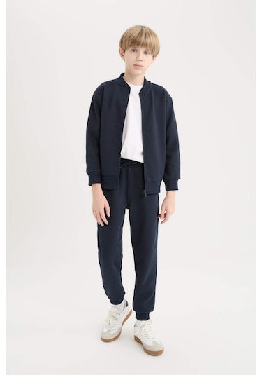 DeFacto Erkek Çocuk Kolej Yaka Fermuarlı Bomber Hırka D2803A825SPNV253