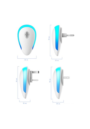 Symbee Ev İçin Ultrasonik Sinek, Fare Ve Haşere Kovucu Cihazı - İngiliz Standartı, Kolay Kullanım, Dayanıklı Malzeme