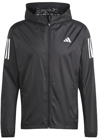 Adidas black best sale windbreaker mens