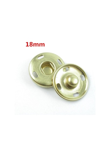 Altın 10-21mm Metal Pirinç Basın Çıtçıt Dikiş Düğme Çıtçıtlı Bağlantı Elemanları Dikiş Deri Zanaat Elbise Çanta El Yapımı Dıy 21mm
