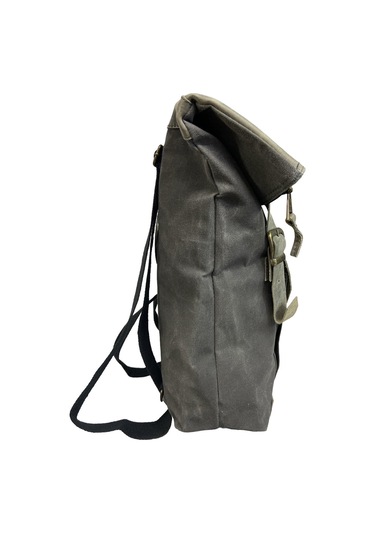 Kanvas Deri Su Geçirmez Design Unisex Gezi Okul Seyahat Kamp Sırt Çantası Siyah