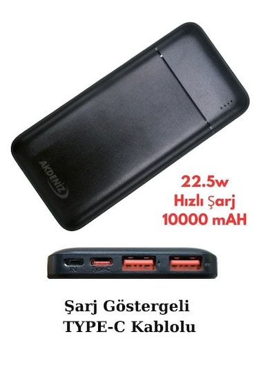 Akdeniz S125Q Taşınabilir Şarj Cihazı