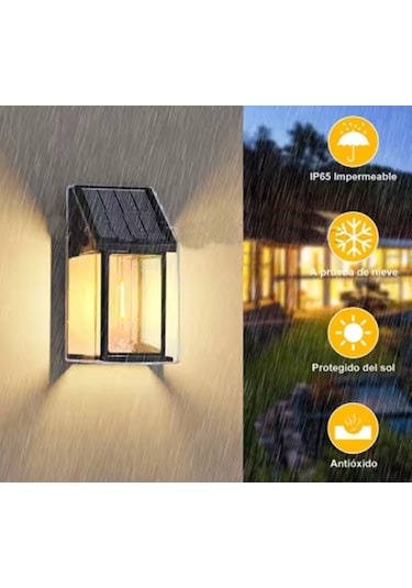 Sl-08 2'li Dekoratif Bağ Bahçe Balkon Solar Güneş Enerjili Lamba